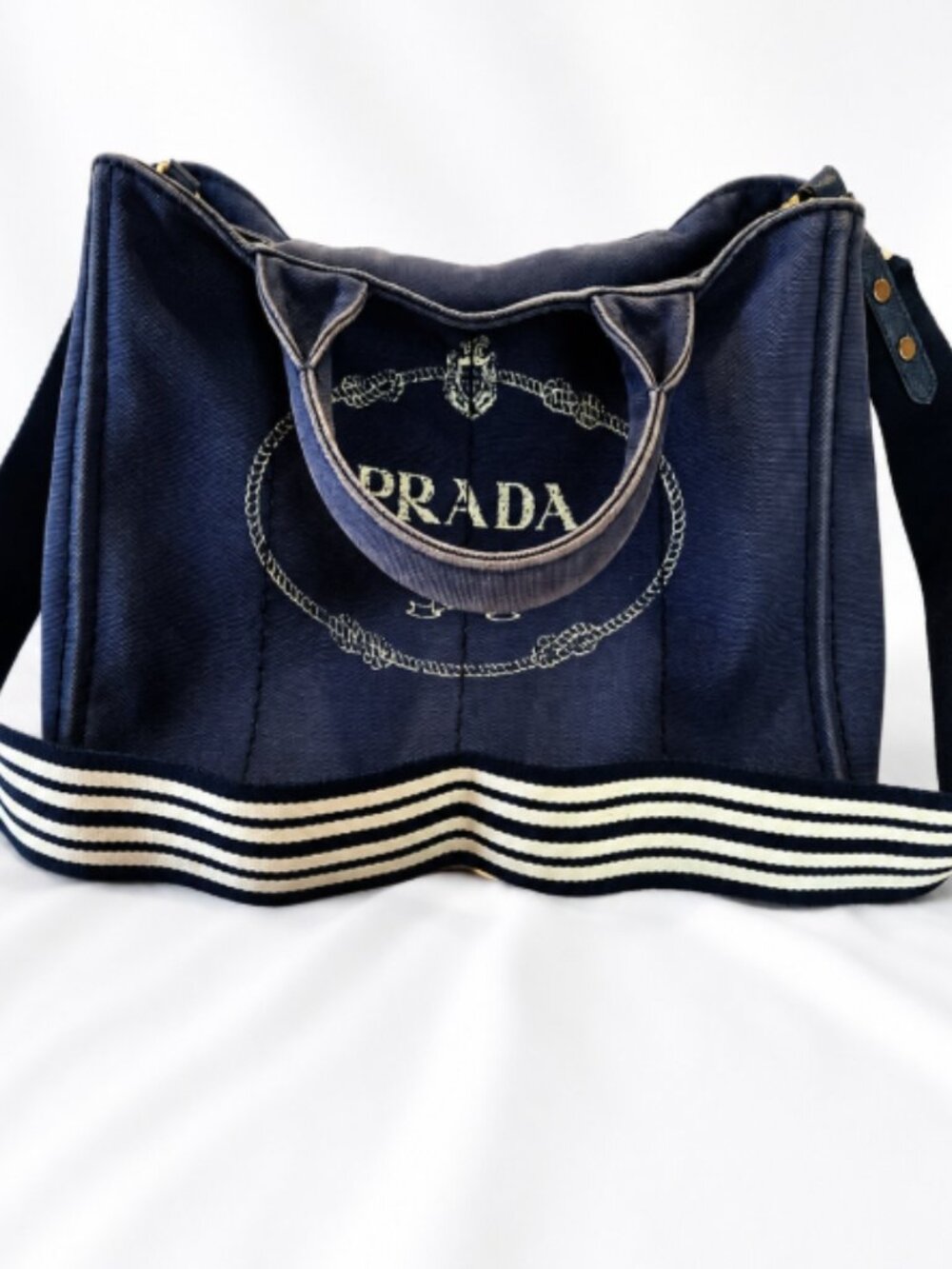 Authentic Prada Canapa Tote Bag